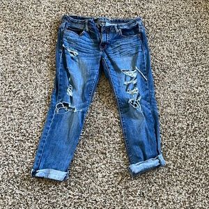 American eagle capris with holes. Size 6